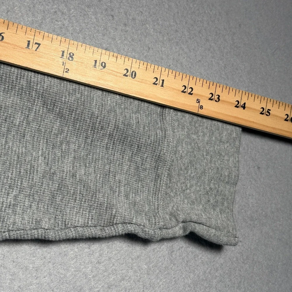 Polo Ralph Lauren Mens XL Gray Waffle Knit Thermal‎ Long Sleeve Crewneck Shirt